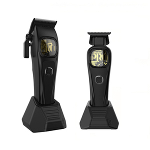 ชุดอุปกรณ์ตัดผม DLC Blade 9000RPM แบบชาร์จไฟได้ สำหรับช่างตัดผมมืออาชีพ ปรับระดับการตัดได้ ใช้ในบ้านได้ แบตเตอรี่ 2000mAh ภาษาอังกฤษ - Product Image 1