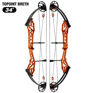 Arco Compuesto Topoint Archery Breth 34 para Tiro al Blanco, con Cuerpo y Levas CNC, Palas Gordon, Cuerda BCY, para Uso Exterior, 3.4lbs, para Zurdos - Product Image 4