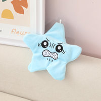 Peluche étoile amusante à activation par tapotement en 6 couleurs, en velours cristal doux, jouet anti-stress, parfait comme breloque de sac et cadeau pour tous les âges