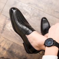 Chaussures Homme Simples à Enfiler en Microfibre, Semelle en Caoutchouc Résistante, Confortables pour le Bureau et les Occasions Spéciales – Grande Vente