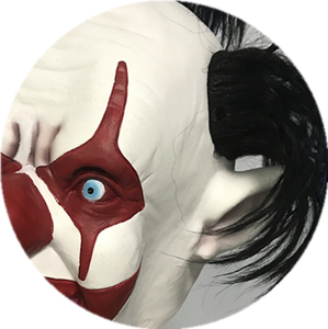 Máscara <span class=keywords><strong>de</strong></span> payaso espeluznante <span class=keywords><strong>película</strong></span> <span class=keywords><strong>de</strong></span> terror <span class=keywords><strong>Joker</strong></span> disfraz <span class=keywords><strong>de</strong></span> cara <span class=keywords><strong>completa</strong></span> fiesta Festival Cosplay Prop decoración para adultos marrón - Product Image 4