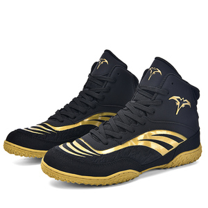 Fabricación de disfraces AL POR MAYOR <span class=keywords><strong>Botas</strong></span> de boxeo transpirables para hombre Zapatos de <span class=keywords><strong>lucha</strong></span> para correr artificiales con cordones ZAPATO DE LA SUERTE unisex - Product Image 1