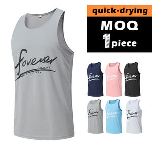 Ropa de gimnasio sin mangas sin costuras de Color sólido para entrenamiento ropa deportiva camisetas chaleco informal masculino transpirable para - Product Image 2