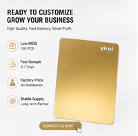 Carte de visite professionnelle en métal NFC en acier inoxydable gravée au laser sur mesure, programmable NTAG215 vierge pour l'image de marque d'entreprise