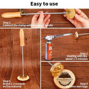 Outil de marquage <span class=keywords><strong>à</strong></span> chaud pour gâteaux, en <span class=keywords><strong>cuivre</strong></span> <span class=keywords><strong>cannelé</strong></span>, pour estampage de logo DIY, de marque Hot Cake Baking Iron Cartoon - Product Image 4