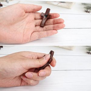 Cruz de Madera de Haya Negra, Éxito de Ventas Transfronterizo, Cruz de Iglesia, Cruz de Pascua, Hecho en China - Product Image 3