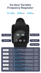 Hot Selling Produkte Tragbare <span class=keywords><strong>Dual</strong></span> <span class=keywords><strong>Head</strong></span> Deep Tissue Percussion Körper <span class=keywords><strong>massage</strong></span> gerät Vibrations <span class=keywords><strong>massage</strong></span> pistole - Product Image 6