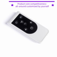 Nouvelle télécommande universelle simple et personnalisable pour ventilateur de plafond, 7 boutons, infrarouge, couleur blanc/noir, puce haute vitesse 2026