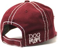 Topi Baseball Wanita Model Vintage Yang Tertekan, Sangat Lucu, Topi Bordir Ibu Anjing, Topi Patch