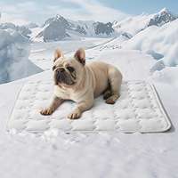 Tapis rafraîchissant pour animaux de compagnie, coussin de couchage estival pour chien, lavable, respirant, en tissu rafraîchissant, pour chats et chiens, prévention des coups de chaleur, lit