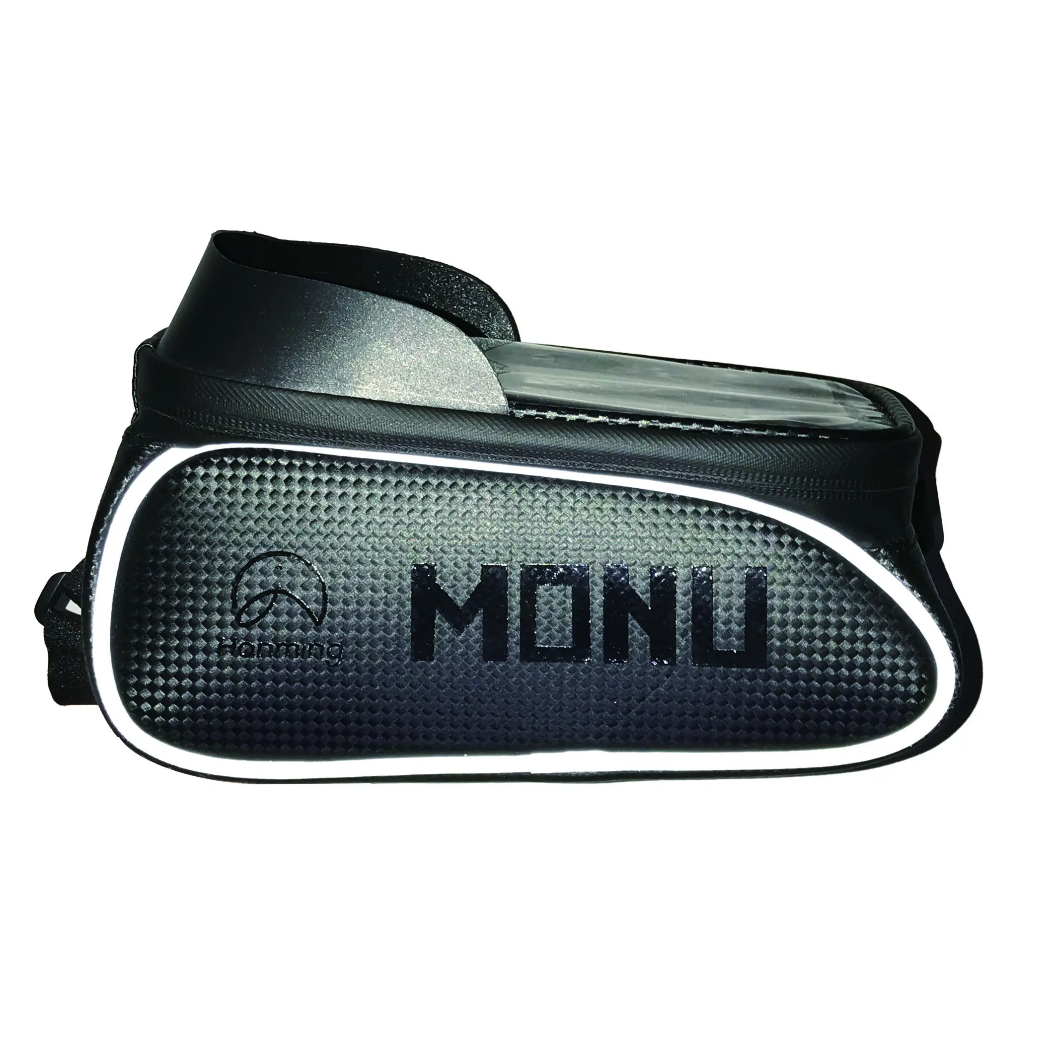 Monu Bicycle Bag Road Bike Mountain Bike Rainproof Phone Holder Touch Screen Black Bike Frame Bag