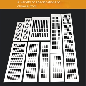 อลูมิเนียมอัลลอยด์ระบายอากาศฝาครอบช่องระบายอากาศตาข่ายตกแต่งสำหรับตู้กระจายความร้อนอุปกรณ์กระจายพลังงาน - Product Image 4