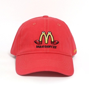 หมวกเบสบอลปักลายปรับได้ตามสั่งสำหรับคุณพ่อ หมวกแก๊ปทรงวินเทจผ้าฝ้ายซักแบบญี่ปุ่นไม่เสริมโครง - Product Image 2