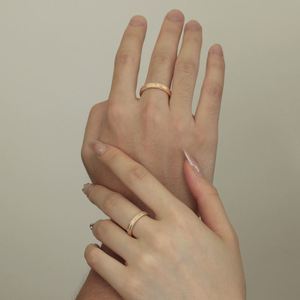 Dylam Lover <b>Couple</b> <b>Rings</b> S925 Silver Rhodium Champagne Gold Plated Romantic Design 5A Zirconia Bridal Wedding Engagement <b>Ring</b> - Product Image 5