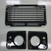 Nouveau Style Automobile Calandre Supérieure Noir Brillant pour Véhicule Classique Land Rover Defender 90 110