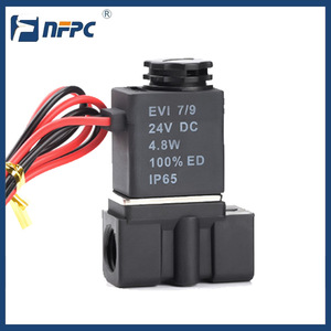 Nfpc 2P025 มินิโซลินอยด์วาล์ว DC24V 4.8W ตัววาล์วทำจากพลาสติก ควบคุมด้วยลม - Product Image 3