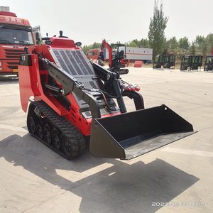 Miễn phí vận chuyển HTF-1100L Mini Skid chỉ đạo Bộ nạp Kubota động cơ diesel nhỏ Crawler/theo dõi/bánh phía trước lật với xô - Product Image 2