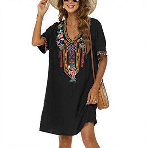 PB&ZA <b>Women</b> 2026 Summer <b>Vintage</b> Solid Lace Mini <b>Dress</b> Sleeveless Backless V-neck Natural Waist Straight Hem - Product Image 2