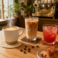 Juegos de Posavasos de Papel Absorbente Impresos Personalizados con Logotipo para Restaurantes, Calidad Premium y Promociones de Cafeterías, Venta al Por Mayor