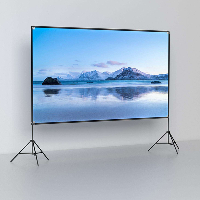 120inch Motorized Projector Screen 16:9 for Office/school/home Outdoor Theaters 1080P HD Projection Screen Tripod