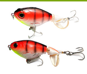 HUIPING Esca Artificiale Rotante per Pesci, 75mm Whopper Plopper, Esca da Pesca Topwater Popper, Esca per Bass e <span class=keywords><strong>Luccio</strong></span>, Crankbait - Product Image 5