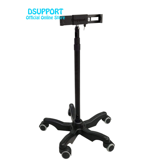 For 7-10.1 Inch Universal Anti-Theft Tablet Display Stand Tablets Metal Holder with Wheels Convenient PC Stand
