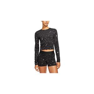 Nike Phụ Nữ Của Starry Đêm Tập Thể Dục Crop Top Hoạt Động Đào Tạo Áo Sơ Mi & Tees Kích Thước L Màu Đen/Súng Khói Với Biểu Tượng Tùy Chỉnh In Ấn - Product Image 3