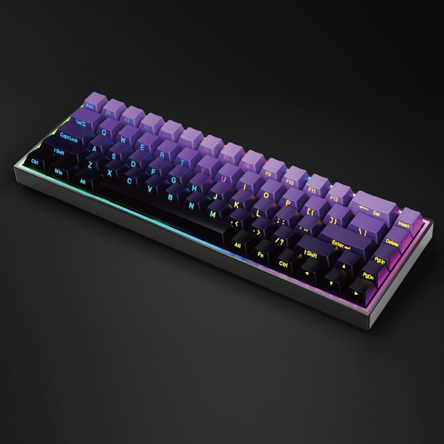 New Mini 68 Keys 65% Mechanical Waterproof Gaming Keyboard Hot Swappable RGB Backlit Wired USB Type-C Blue Switch PC Laptop Mac