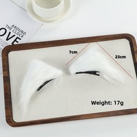 Accessoires pour cheveux unisexes faits à la main, doux, à thème animalier de dessin animé, design renard et lapin, pour mariage et cosplay