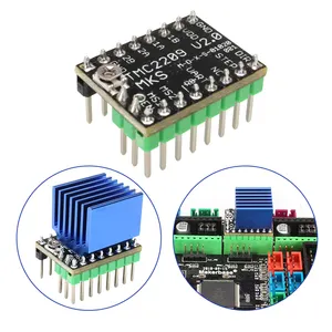 Microsteps ปัจจุบัน2.8A ยอดเครื่องพิมพ์3d ชิ้นส่วนก้าวขับมอเตอร์ TMC2209 V2.0