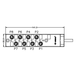 Signal M8 Junction Box 8 Ports Male Female Distribution <b>Boxes</b> with Cable IP67 IP68 <b>Waterproof</b> <b>Electrical</b> Power Connector - Product Image 4