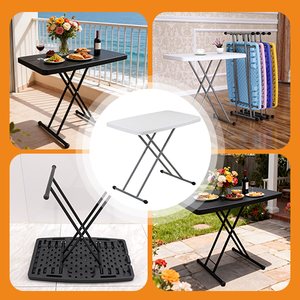 Tavolo Pieghevole Convertibile <span class=keywords><strong>da</strong></span> Esterno Resistente alle Intemperie, Bestseller per <span class=keywords><strong>Giardino</strong></span>, Feste, Campeggio e BBQ, Utilizzabile in Tutte le Stagioni, Portatile - Product Image 6