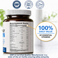 Özel Marka Erkekler İçin Multivitamin 60 Tablet Günlük Sağlık Takviyesi GMP Sertifikalı