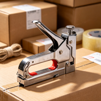 Kit Agrafeuse Manuelle Robuste Professionnelle pour le Travail du Bois, la Fabrication de Meubles, le Bricolage et les Réparations Domestiques