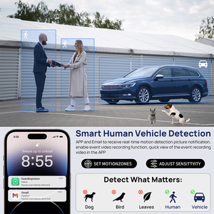 Caméra de sécurité intelligente <span class=keywords><strong>hybride</strong></span> dôme 5MP <span class=keywords><strong>Sony</strong></span> H.265 couleur avec alarme sonore, vision nocturne, étanche IP67 pour extérieur et intérieur - Product Image 6