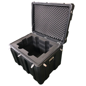 Heavy Duty box Waterproof IP65 rotomolding hard plastic case with wheels