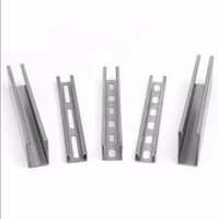 Support en C en acier inoxydable et alliage d'aluminium, surface galvanisée à chaud, épaisseur 1,5-3,0 mm, découpe/soudage/pliage
