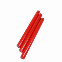 Camping 1/2x5 pouces, trou percé XXL revêtement de protection rouge Feuerstarter survie fireestel Fire Starter avec forte étincelle