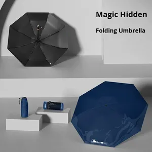 Windproof Mini Travel Folding Umbrella UPF 50+ Small Compact Lightweight Design Fits in Pocket Umbrella for Men - Product Image 3