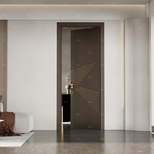Venta caliente Puerta de madera Interior <span class=keywords><strong>Inter</strong></span> Puerta de madera Diseños Diseño simple Puerta de madera interior - Product Image 6