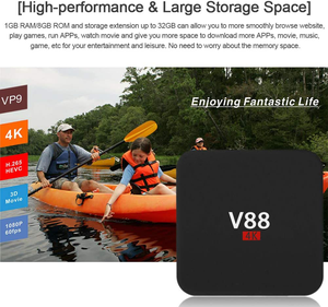 جهاز Uuvision <span class=keywords><strong>V88</strong></span>/MX9 لتشغيل الوسائط الذكية بنظام أندرويد 7.1، ذاكرة 1 جيجابايت + 8 جيجابايت، معالج Amlogic S905L رباعي النواة، يدعم دقة 4K - Product Image 5