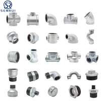 Conector de Tubo de Hierro Fundido Maleable de Alta Calidad, Reductor de Rosca Bspt Npt de 4 Vías, Accesorios de Tubería Galvanizados
