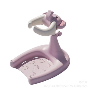 Baby Standing Bath Stand Abs Material 0-12 Months Toilet Use Multifunctional Design - Product Image 4