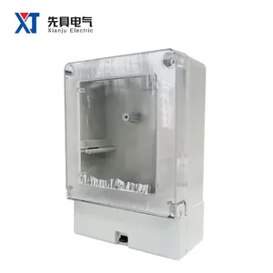 ABS Plastic Enclosure Box Electric Energy Meter Shell Single Phase Electricity Meter Housing Customized OEM ODM Factory Direct