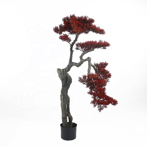 รูปสีเขียวต้นสนพลาสติก<span class=keywords><strong>บอน</strong></span>ไซสำหรับตกแต่งบ้าน - Product Image 4