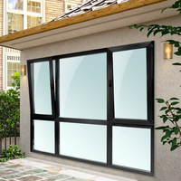 Triple acristalamiento insonorizado impermeable energía eficiente UPVC Marco de ventana de inclinación y giro PVC Swing Open Windows PVC ventana abatible