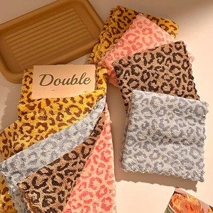 Leopard Print Cleaning <b>Cloth</b> Square Absorbent <b>Kitchen</b> Towel Bathroom Hand Towel Multi Color Animal Print Pattern - Product Image 1