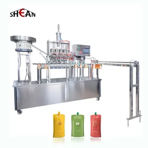 Machine automatique de remplissage de jus de Fruit, de tomate, de Ketchup, de poche, de liquide, de capsulage et de scellage