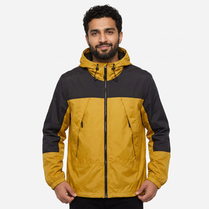 Chaqueta Cortavientos Deportiva Casual Ligera para Hombre, Personalizada, de Lona de Alta Calidad con Cuello Alto y Logotipo para Invierno - Product Image 1