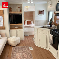 Armoire de cuisine minimaliste en bois personnalisée 3D Alland pour camping-car, avec rangement pour salle à manger, pour camping-car, fourgon